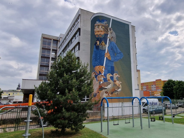 Dielo je súčasťou street art gallery. l Zdroj: FB PB