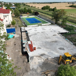 Základy školskej telocvične v Modranke l Foto: Peter Bročka