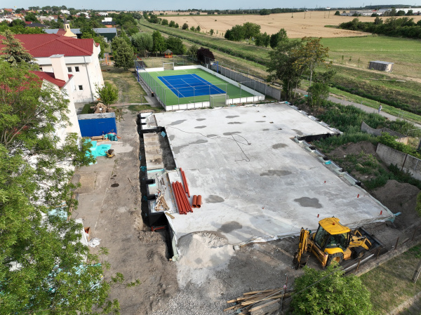 Základy školskej telocvične v Modranke l Foto: Peter Bročka