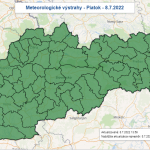 Výstraha pred vetrom 8.7.2022