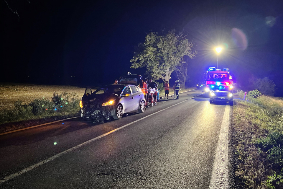 Nehoda medzi Drahovcami a Piešťanmi. | Zdroj: Dopravný servis Trnavského rádia