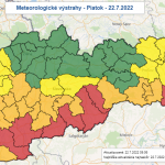 Meteorologické výstrahy - 22.07.22