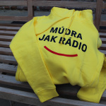 Žltá mikina Múdra jak rádio