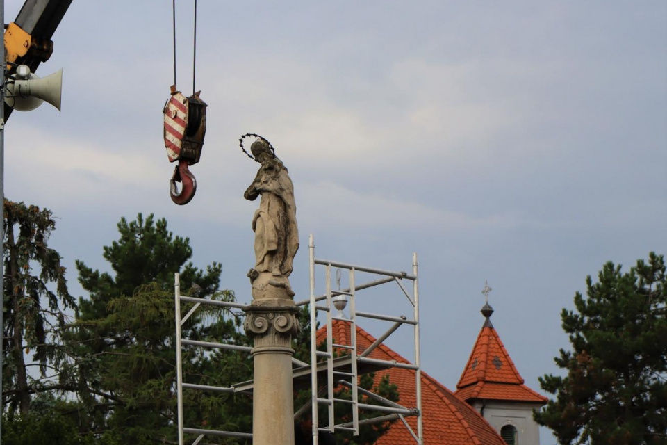 Začala obnova súsošia v Hlohovci. l Zdroj: Mesto Hlohovec