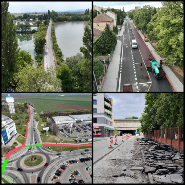 Vizualizácia cykloprepojení v Trnave l Foto: Peter Bročka