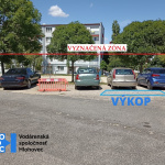 Zaznačenie výkopových prác. l Zdroj: Mesto hlohovec