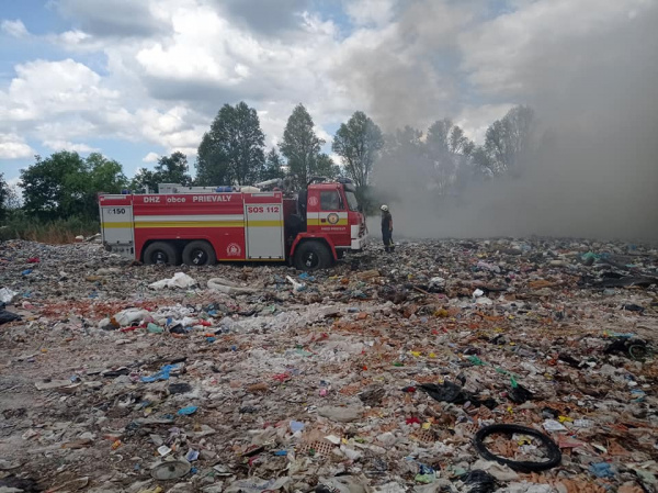 Zásah na skládke l Zdroj: DHZ Jablonica