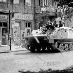 Tanky v centre Trnavy skoro ráno zaskočili obyvateľov mesta.