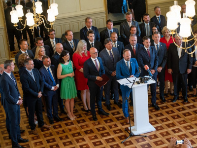Predstavili 40 kandidátov na krajských poslancov. | Zdroj: JV