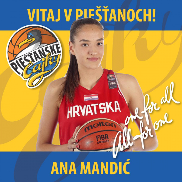 Ana Mandić v reprezentačnom drese | Foto: Piešťanské Čajky