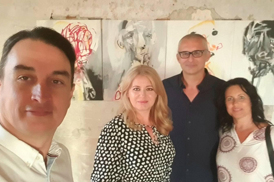 Pani prezidentka na Hlohoveckom zámku | Foto: Primátor Kollár
