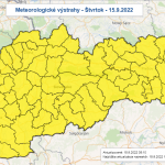 Meteorologické výstrahy | Zdroj: SHMÚ