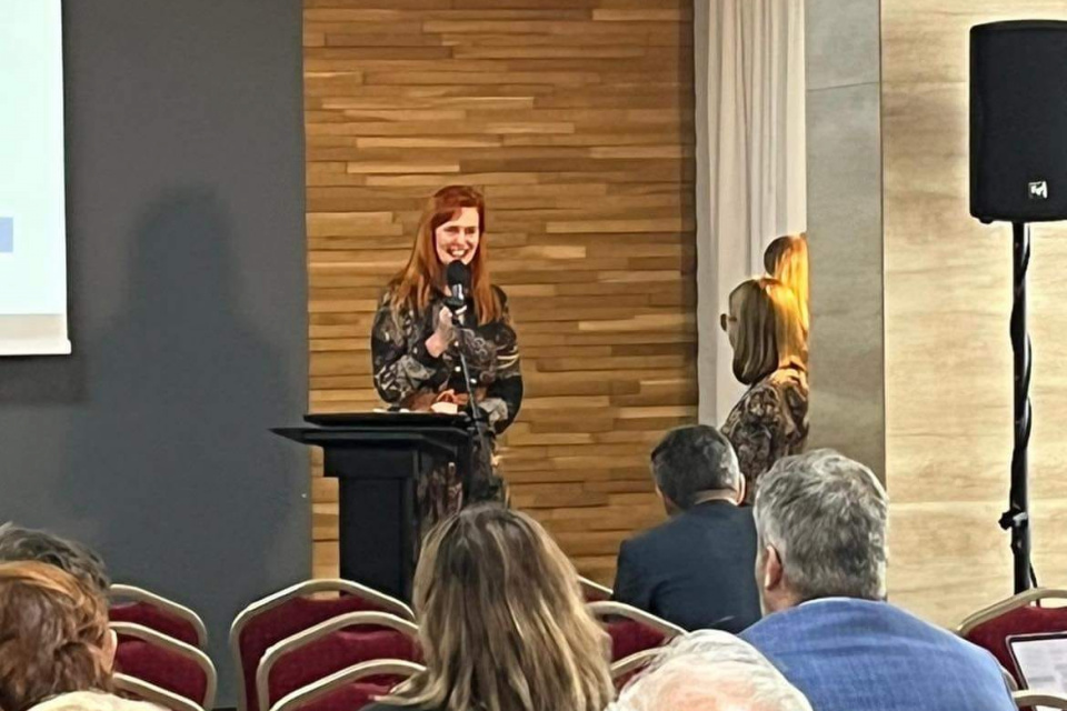 Lekárka Kristína Kadlečíková na kongrese | Zdroj: FNTT