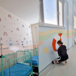 Skrášlené steny na Klinike pediatrie v nemocnici v Trnave | Zdroj: FNTT