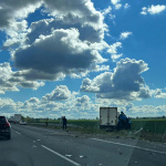 Čerstvá nehoda na D1 pred Trnavou v smere z Piešťan. | Zdroj: red.