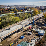 Most v Hlohovci počas rekonštrukcie. | Zdroj: TTSK
