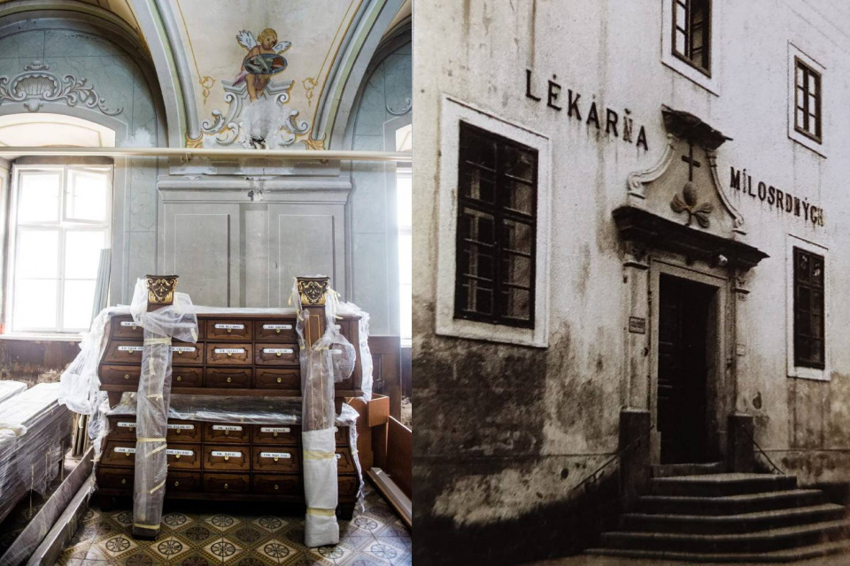 Zreštaurovaný nábytok a stará lekáreň | Zdroj: Fb Anna Mierna, Stará Skalica