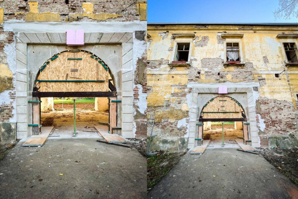 Portál zrekonštruovali aj vďaka verejnej zbierke OZ Vodný hrad. | Zdroj: Seredsity.sk