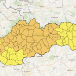 Výstraha 2. stupňa pred poľadovicou (oranžová). | Zdroj: SHMÚ