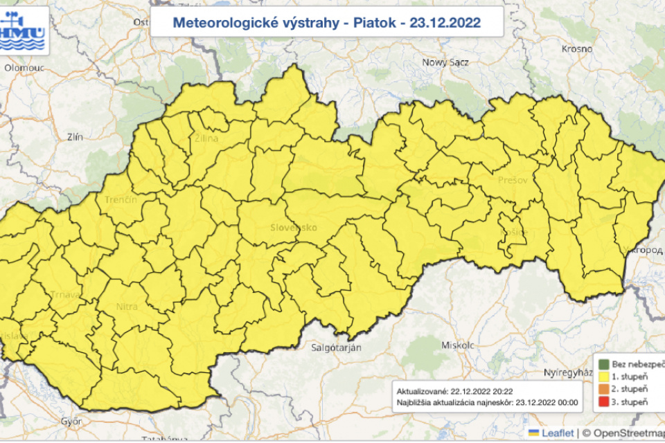 Výstrahy SHMÚ.