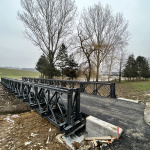 Obnovený most pod hrádzou Kunovskej priehrady | Zdroj: Mesto Senica