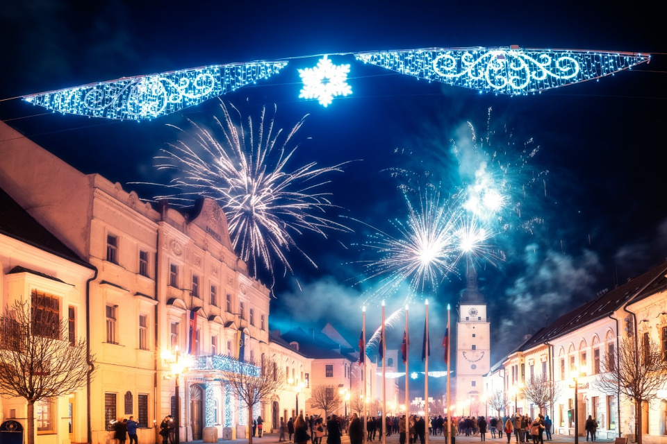 Centrum Trnavy bude bez mestského ohňostroja aj tento rok. | Zdroj ilustr. foto: Mesto Trnava - Matúš Koprda