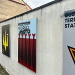 Séria plagátov na Divadelnej ulici v Trnave. | Foto: Pavol Holý, Trnavské rádio