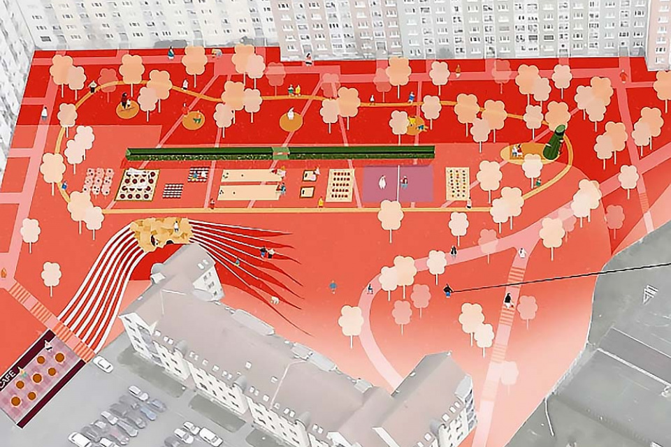 Vizualizácia parkovacieho domu na Hlinách. l Zdroj: Archinfo