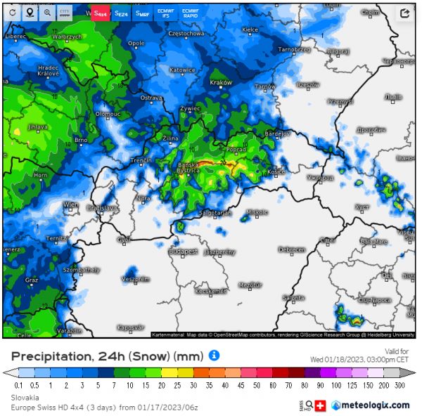 Situácia na našom území | Zdroj: OZ Severe Weather