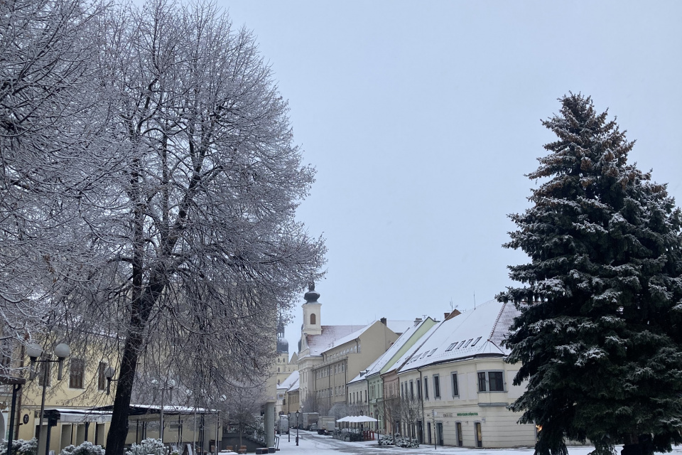 Zasnežená Trnava. | Zdroj: red.