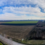 Pohľad z Bellušovho vodojemu na územie budúcej novej štvrte. | Foto: Pavol Holý, Trnavské rádio