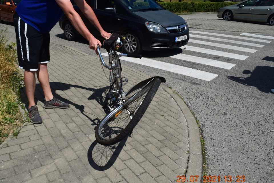 Zdemolovaný bicykel po nehode | Zdroj: FB Polícia SR - Trnavský kraj
