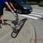 Zdemolovaný bicykel po nehode | Zdroj: FB Polícia SR - Trnavský kraj