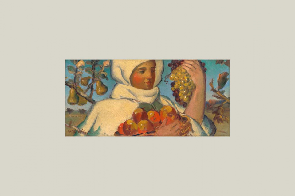 Martin Benka - Žena s ovocím (okolo 1931)  | Zdroj: Web umenia