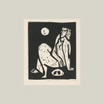Vincent Hložník - Žena a luna (1946) | Zdroj: Web umenia