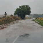 Zaplavená cesta | Zdroj: doprava@trnavske.radio