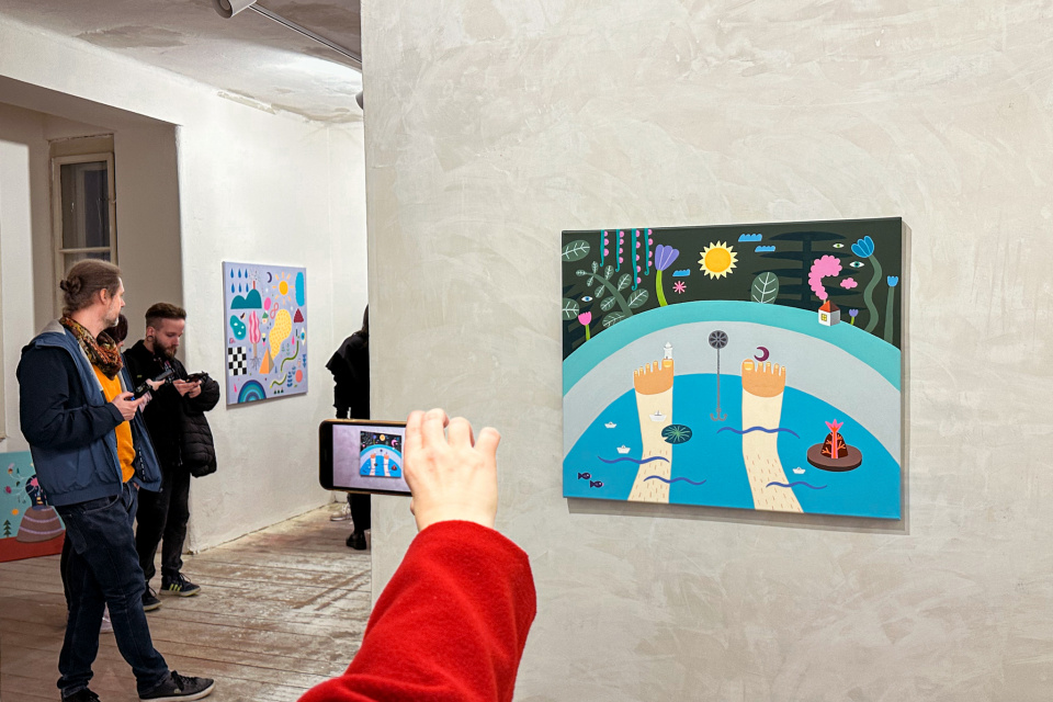 Anima artificialis. Výstava výtvarníčky Kris Saganovej v piešťanskej Arte. Smartfóny sú tu viac ako vítané. | Foto: Trnavské rádio, red.