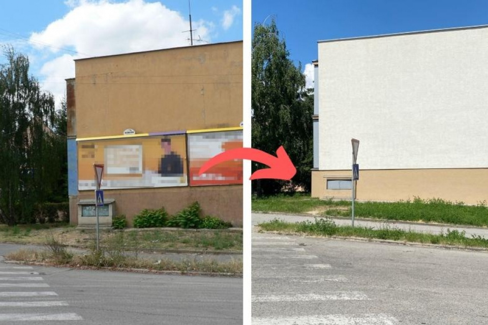 Pred a po zásahu mesta | Zdroj: hlohovec.sk Cropped