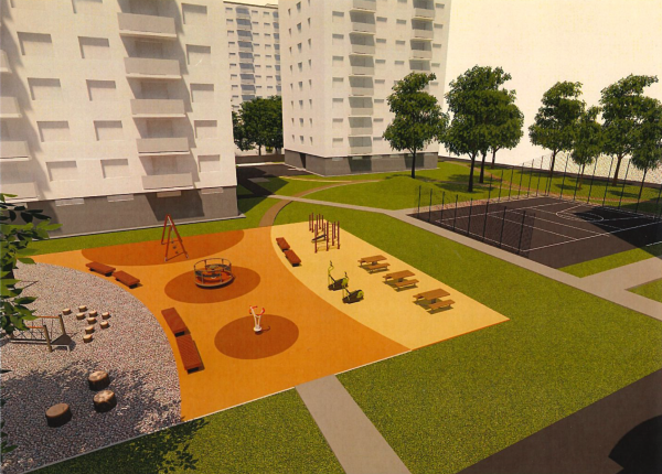 Vnútroblok obnovia. | Zdroj: Mesto Senica