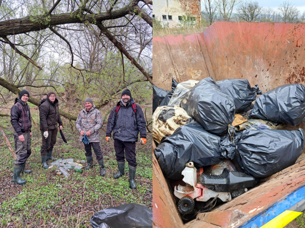 Vďaka brigádnikom sú smeti z prírody v kontajneroch. | Foto: Peter Holekši