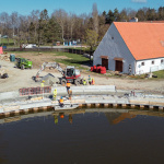 Vznikajúce prístavisko v Strážnici. | Foto: Ředitelství vodních cest Českej republiky, Fb