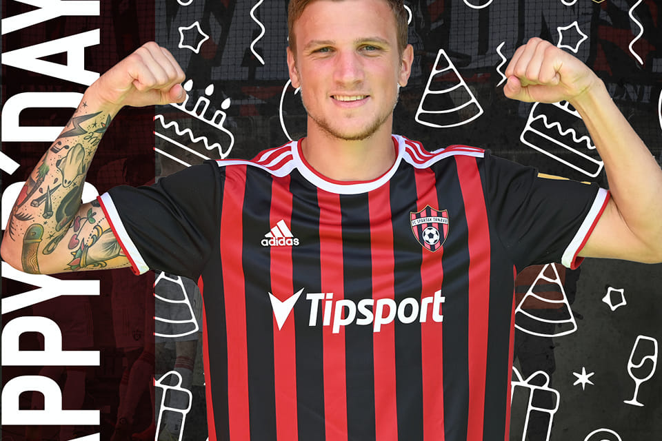 Milan Ristovski dnes oslavuje 25. narodeniny. | Foto: Spartak Trnava, fb