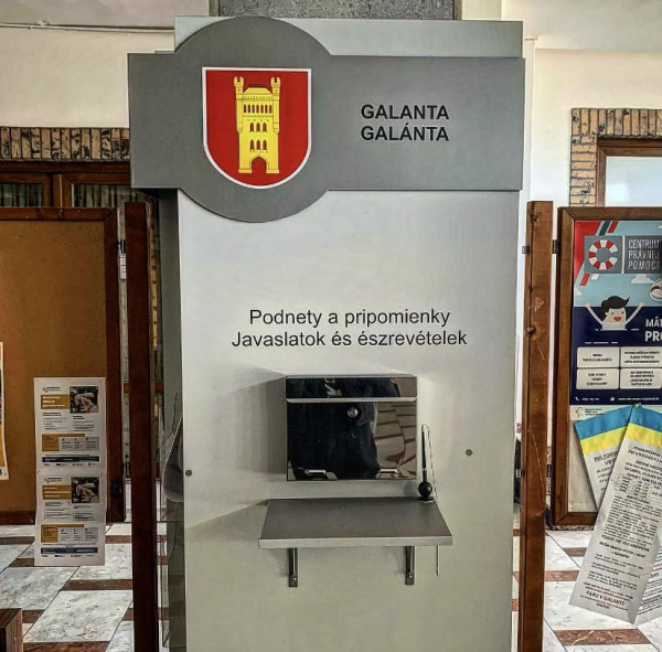 Schránka na podnety. | Mgr. Peter Kolek - primátor mesta Galanta