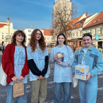 Dnes je Deň Narcisov. Ema, Tamara, Tamara a Adela sa v Trnave dnes dobrovoľnícky zapojili. | Foto: red.