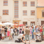 Prvý Trnavský rínek v júni 2013 v Divadelnej uličke. | Foto: Peter a Veronika Velicki, Trnavský rínek, archív