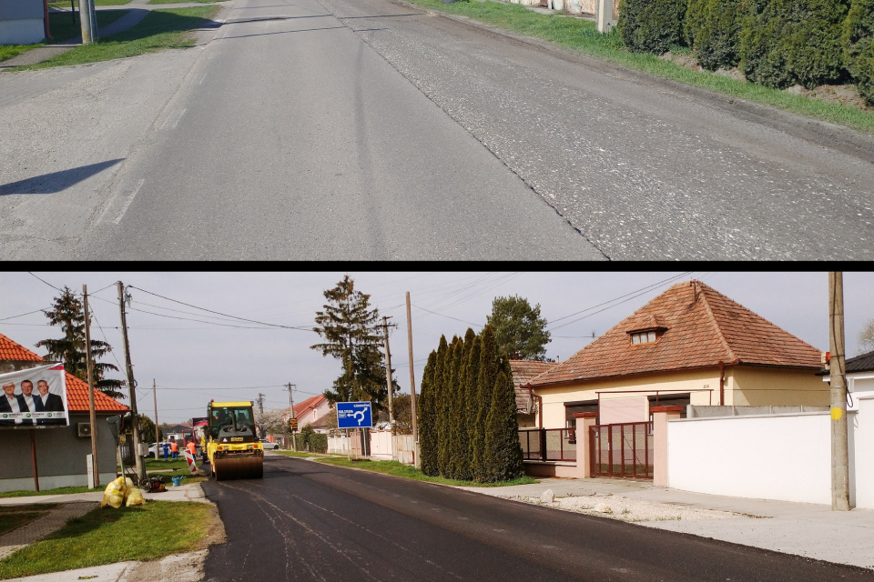 Rekonštrukcia cesty. | Zdroj: Správa a údržba ciest Trnavského samosprávneho kraja