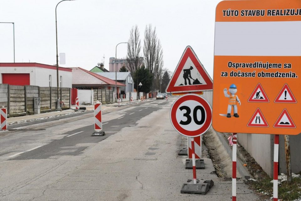Ulica počas renovácie | Zdroj: Mesto Piešťany 