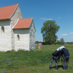 Kostol sv. Margity Antiochijskej pri Kopčanoch sa stal miestom nakrúcania krátkeho filmu. | Zdroj: Archeologický ústav AV ČR Brno, v.v.i.