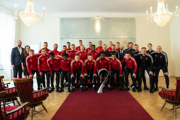 Spartak počas ocenenia | Zdroj: Mesto Trnava