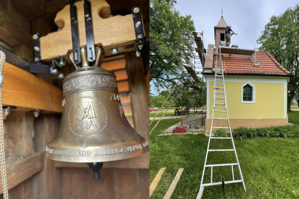 Nový zvon v Radošovciach. | Zdroj: Vinohradnícky spolok Radošovce